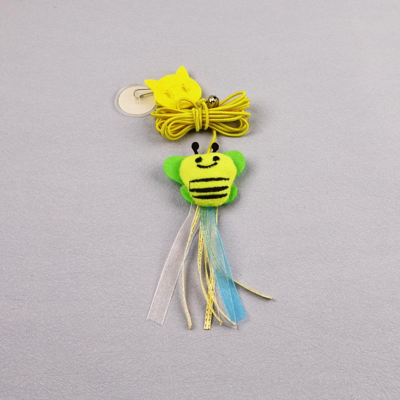 Retractable Cat Teaser: Feather Door Hanging Toy for Self-Play & Boredom Relief