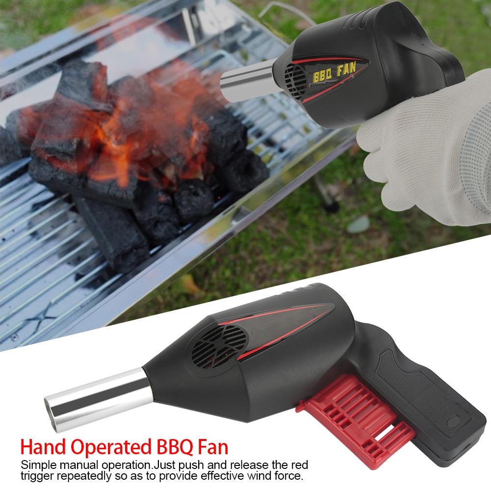 

Portable Manual Operated BBQ Fan Air Blower for Outdoor Camping Picnic Grill Barbecue Tool