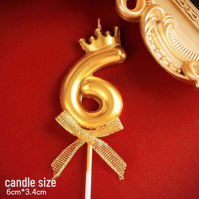 Large Gold Number Candles for First Birthday, Full Moon, Children's Cake Decorations, and Party Accessories.