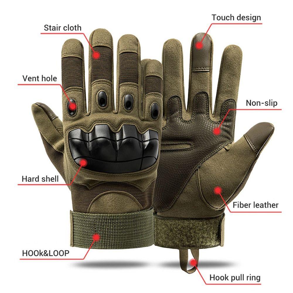 Knuckles Leather Half Finger Men'S Gloves Half Finger Mittens Motorcycle Gloves Fingerless Gloves