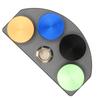 Professional 4 Plates Watch Oil Cup Alloy Material Ceramic Insert Watch Oiler Dish 4 Color With Lid Oil Cup Stand Amateurs Use