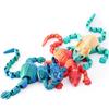 3D Printed Sphynx Cat Animals Toy Realistic Hairless Figurine Articulated Cat Fidget Toy Desktop Decorations Stress Relief Toy