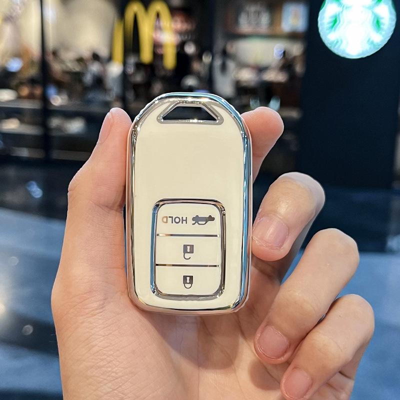 3 Buttons TPU Car Key Case Full Cover For Honda Grace Accord IX 2015 2016 2017 2018 2019 Remote Protector Keyless Shell Accessories