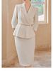 High-End Light-Colored Professional Office Suit for Medical and Beauty Professionals