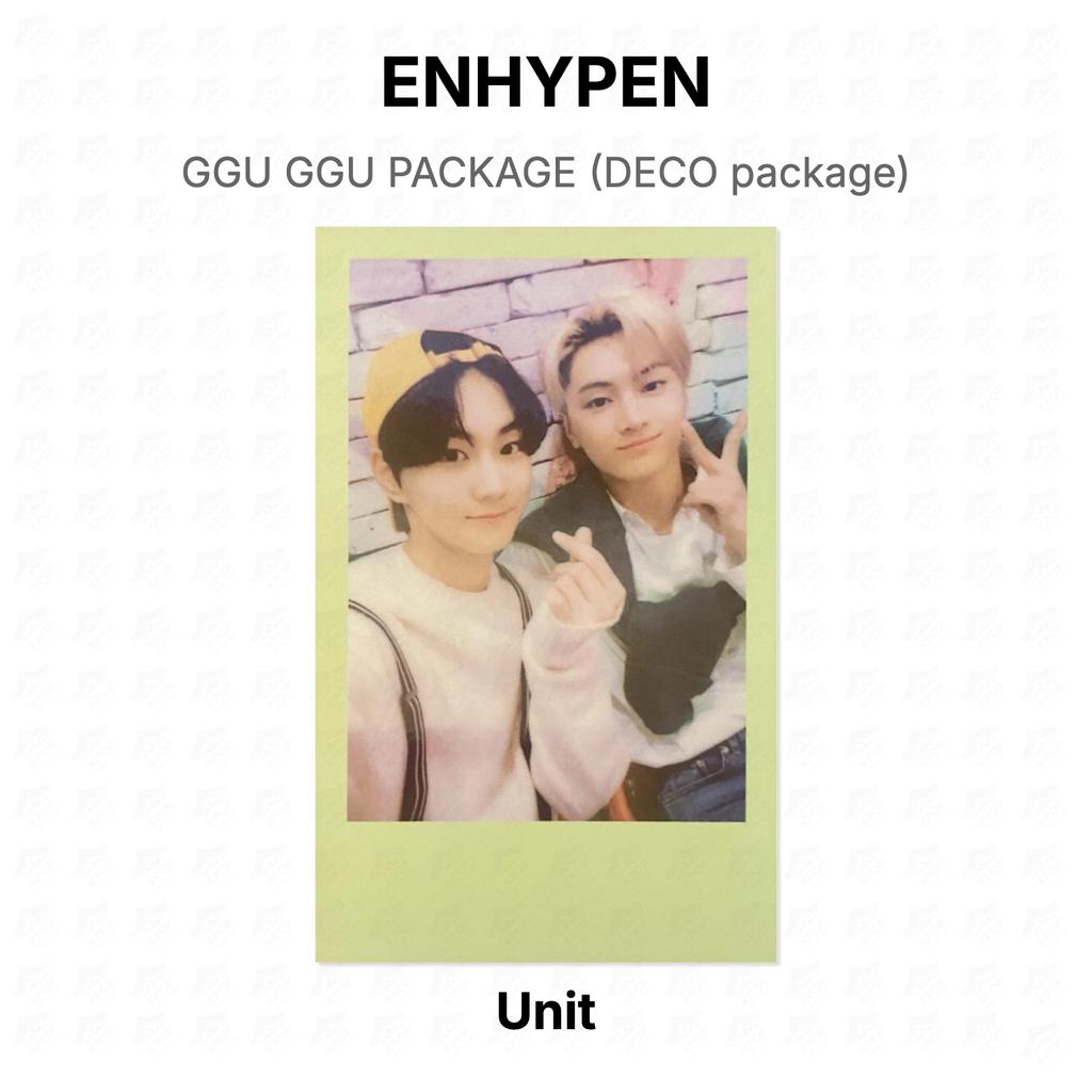 ENHYPEN GGU GGU BALENÍ (DECO balíček) Oficiální fotokarta