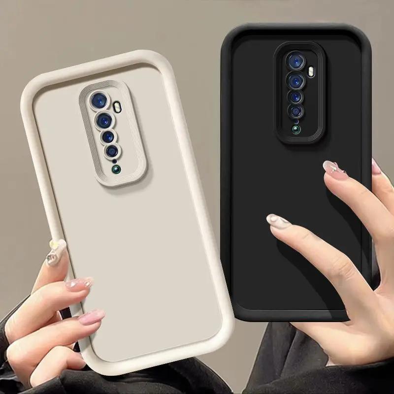 Für OPPO Reno 2 Hülle OPPOReno2 Orrs Appo Opo Reno2 Handyhüllen Vollständiges Paket Matt Anti-Sturz Weiche Schutzhülle Coques Capas