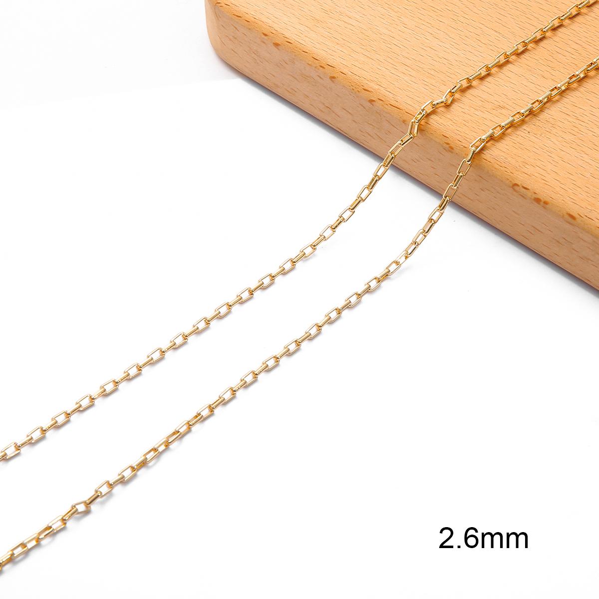 

Медные крестообразные цепи для изготовления ювелирных изделий DIY Ожерелье Браслет Аксессуары для ножных браслетов 02 2.6mm 1meter