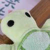 Mini Turtle Shaped Dog Squeaky Plush Toy Cute Soft Non-Toxic Teething Chew Toy Ideal for Puppy Daily Play Use