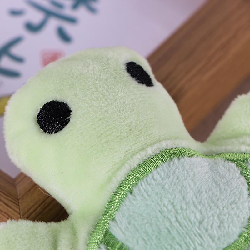 Mini Turtle Shaped Dog Squeaky Plush Toy Cute Soft Non-Toxic Teething Chew Toy Ideal for Puppy Daily Play Use
