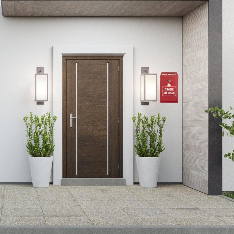 Caixa de Armazenamento de Ferro com Fechadura Estojo de Depósito Portátil Para Itens Confidenciais Acessórios de Moedas