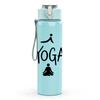1PC Yoga Figure Silhouette Set 750ml Color Plastic Sports Water Bottle Leakproof Flip Straw Lid Suitable for Sports Office Home Use