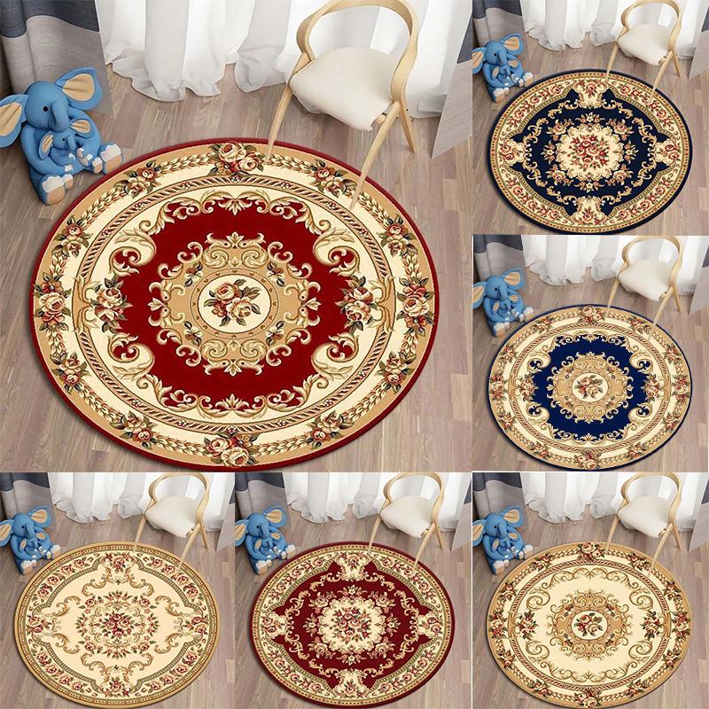 Round Persian Round Mat Round Carpet Bathroom Mat Home Decor Living Room Kitchen Rug Rugs for Bedroom Gift