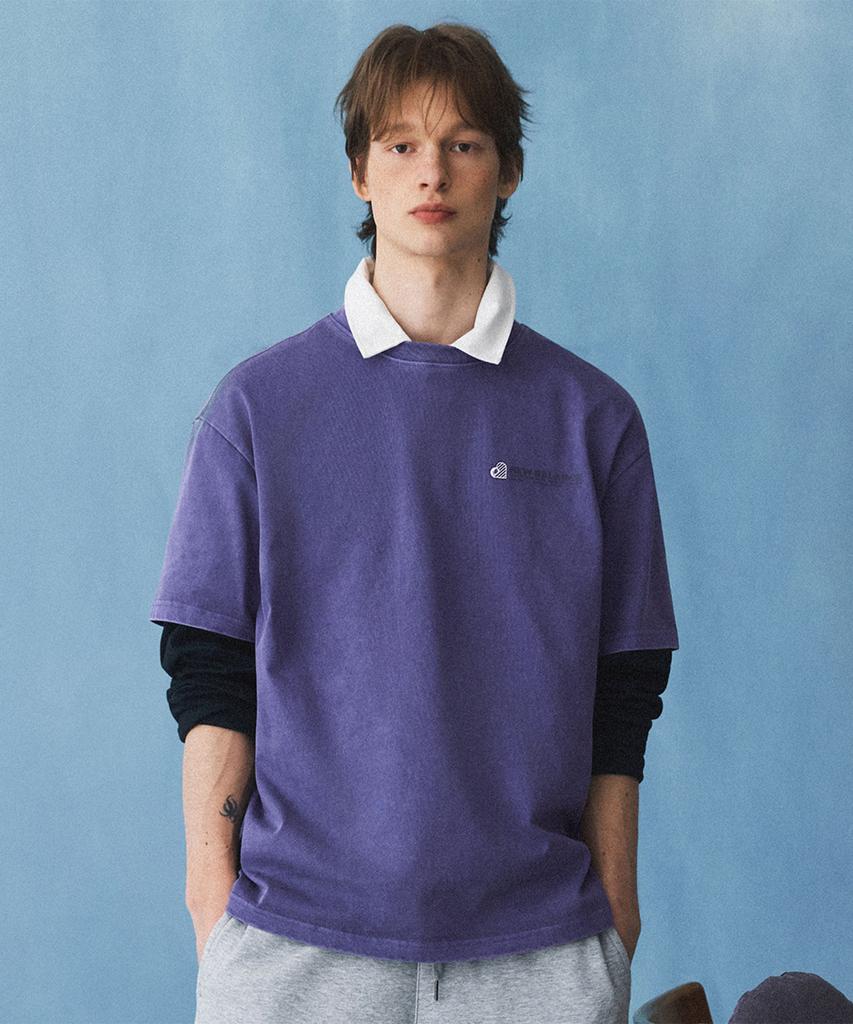 Nyuballanseu Nbneg2A073 / Uni Nb Heart Graphic Short Sleeve Tee (Dark Purple)