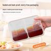 Disposable Plastic 650ml Double-Compartment Meal Box