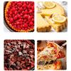 Stampo Rotondo per Pizza da 10 Pollici in Silicone Bordo Pizzo Teglie da Forno Fatto a Mano Vassoio per Pane Biscotti Sottile Stampo per Torta Gadget Utensili da Cucina