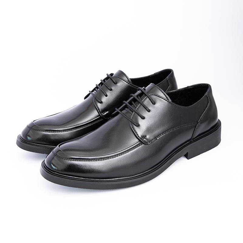 Fashion Black Men's Leather Shoes DRESS Business Gentleman Style Fashion Party Groom Wedding Adult Shoes 38-46 Versatile Hot Selling