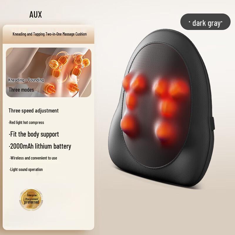 AUX Car & Home Lumbar Massage Cushion