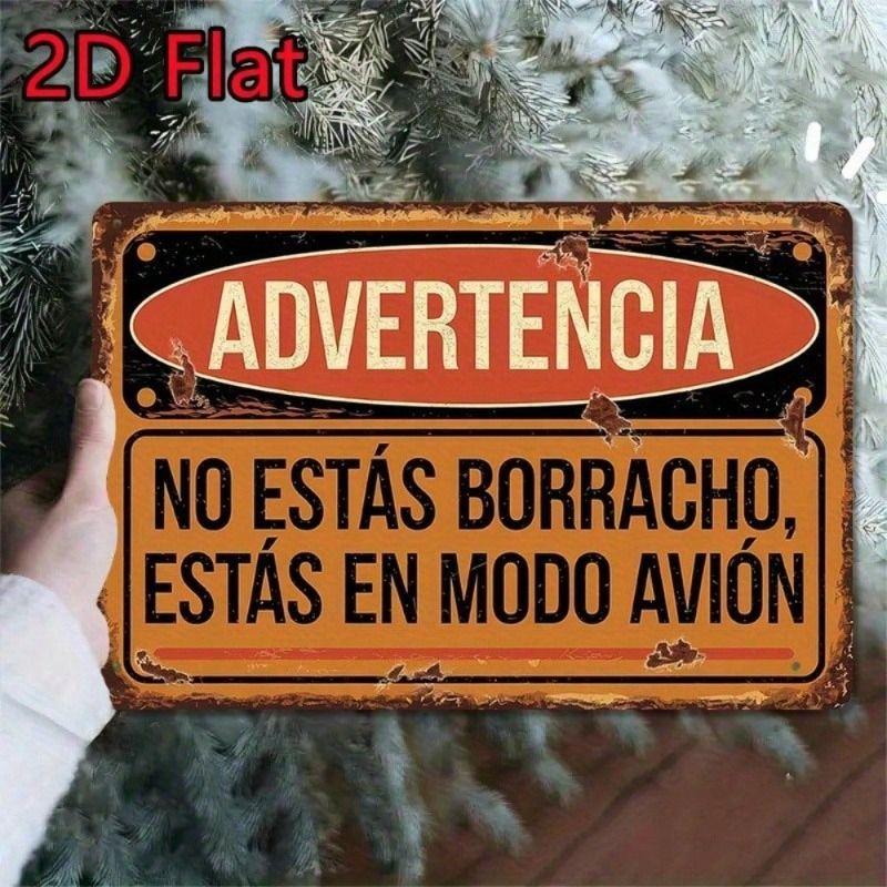 Metal Poster Vintage Spanish Humor Bar Wall Decor