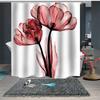 Neues Produkt Blumen Serie High-End Duschvorhang Bunter Druck Polyester Wasserdichter Duschvorhang Duschvorhang Badezimmer