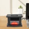Electric Fireplace Heater 1000W 107.63FT² Applicable Area 3D Simulated Flame 3 Gears Speed 1-8H Timer 15-32°C Adjustment