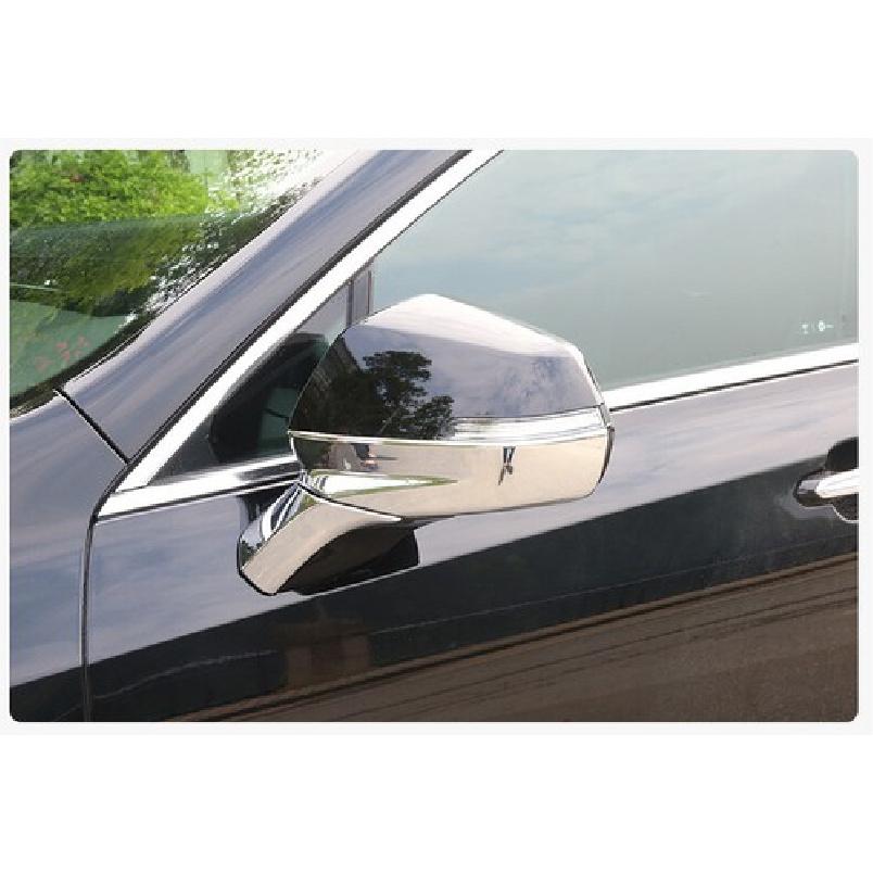 For Cadillac XT4 2019-2025 ABS Chrome Rear View Mirror Anti-Scratch Strip Trim
