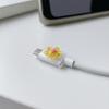 2Pcs Flower Charger Cable Protector, Non-Slip Mobile Phone Charging Cord Saver, Universal Data Wire End Protection Wrap Cover