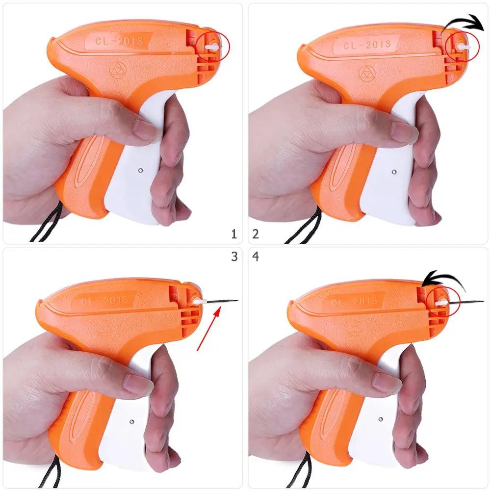 Clothes Label Gun Clothes Garment Price Label Tag Gun + 1000 Barbs + 5 Needles Marking DIY Apparel Tagging Guns Sewing Tools