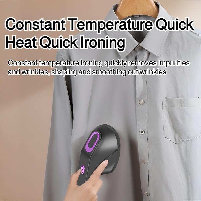 Handheld Garment Steamer USB-Powered Portable Hanging/Flat Iron One-Touch Operation Wrinkle Remover for Home/Travel Use