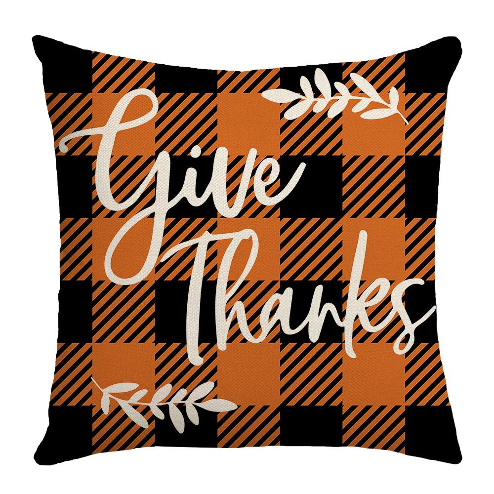 New Autumn Maple Leaf Letter Pillow Cushion Sofa Bedside Bedroom Living Room Linen Pillow Cover