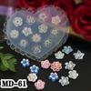 Beatiful Silicone Nail Template Flower Mold DIY Nail Art Mold Silicone Assorted