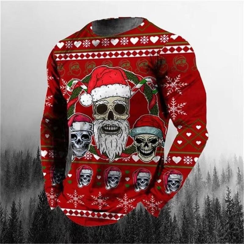 

Цифровая печатная мужская 3D-печатная футболка с длинными рукавами на осень и зиму для повседневной мужской одежды M