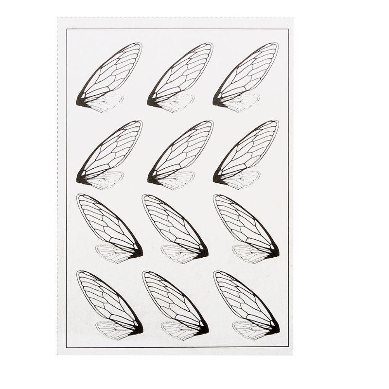 Resin Art Supplies for Butterfly Simulated Wings Transparent Resin Stickers for Card Making Scrapbook DIY Jewelry