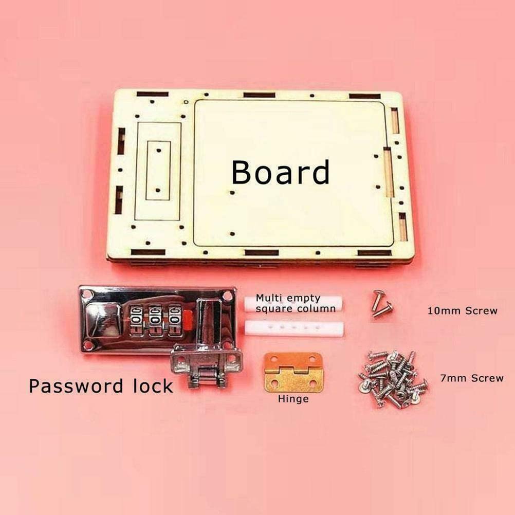 DIY Mechanical Password Box Material Kit Scientific Experiment Invention Equipment