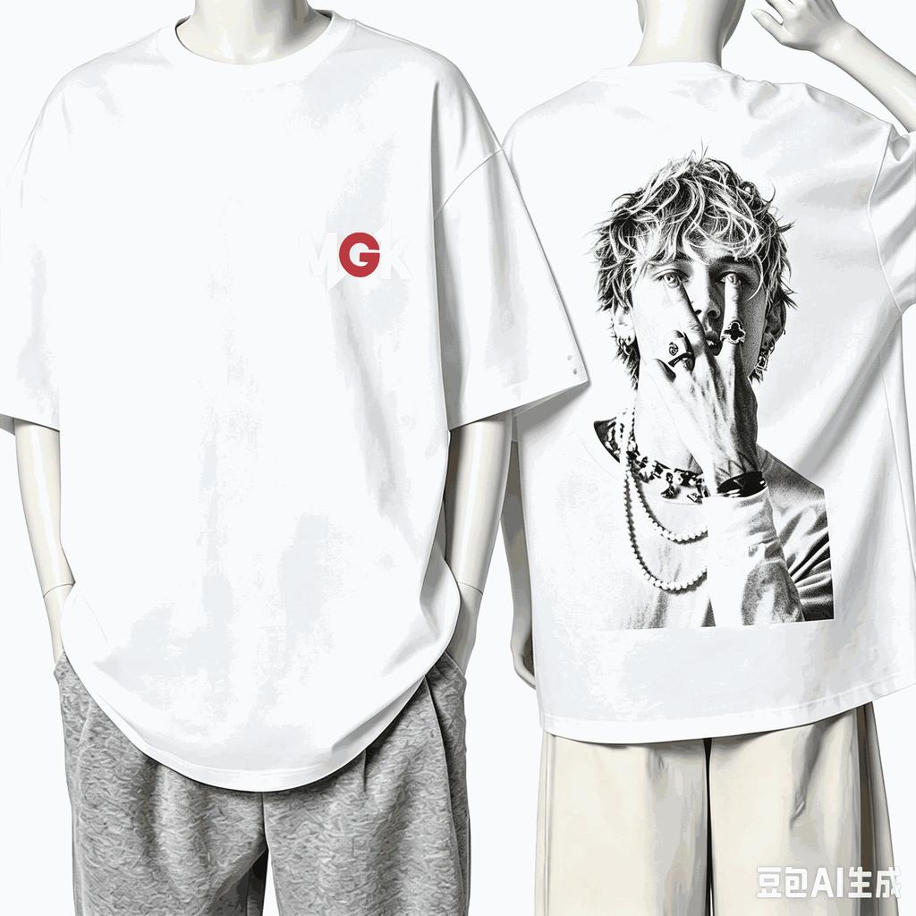 Machine Gun Kelly 2026 Vintagestyle Graphic Tee Clothing New Unisex Rock Band Shirt Hip Hop Oversized Printed Cotton Oneck