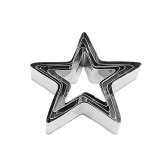 5Pcs Christmas Cookie Cutters Set Santa Tree Snowflake Gingerbread Men Snowman Shape Cookie Molds Reusable Baking Tool for Home Kitchen Bakery