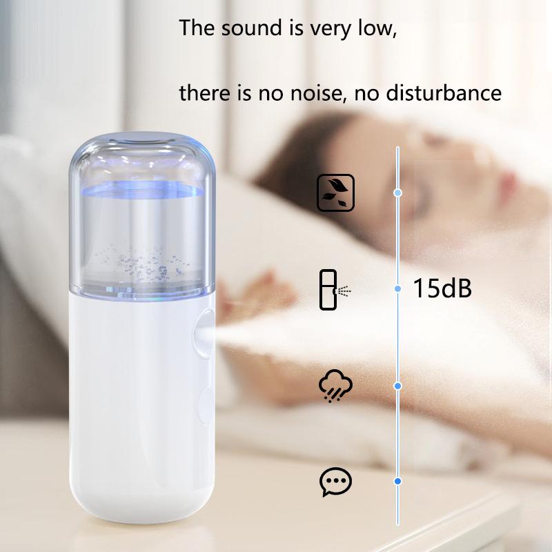 Portable Facial Nano Spray Face Moisturizing Hydrating Cool Spray 30ML Mist Sprayer Facial Mister Steamer for Skin Care, Makeup