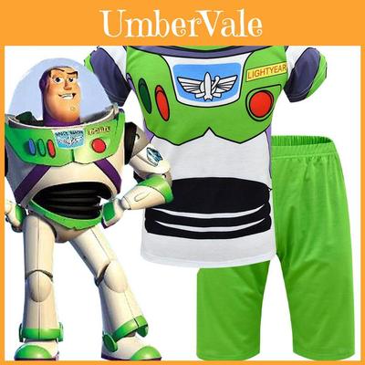 Adorable Toy Story Buzz Lightyear Short Sleeve Tee And Shorts Suit For Kids