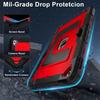 Case for iPad 10.2 9th 8th 7th 10.2 inch Tri-Layers Safe Guarding Heavy Duty Tablet Cover Built-in Kickstand with Shoulder Strap