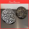 Brim Print Leopard Hat With Cotton And Polyester Blend For Wear Allseason