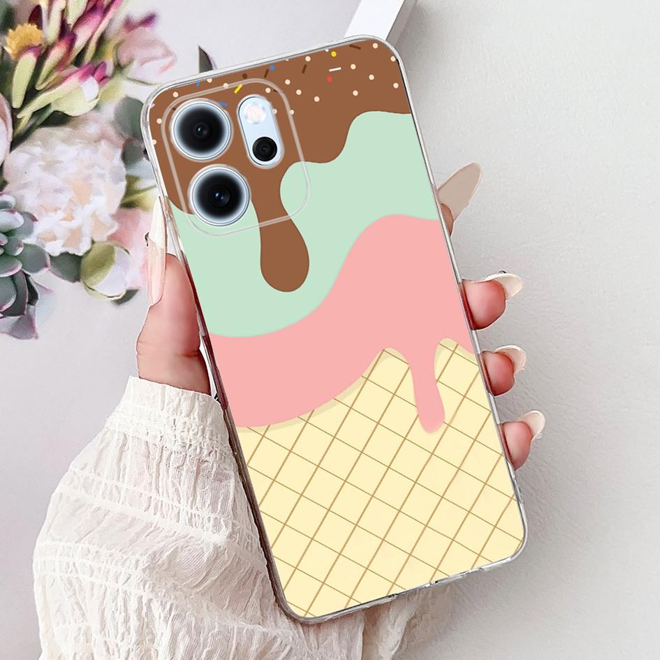 For Cover OPPO Reno 14F 2025 Case Reno14F Popular Bamboo Bowknot Soft Silicone Clear TPU Bumper For OPPO Reno14 F CPH2743 Shells