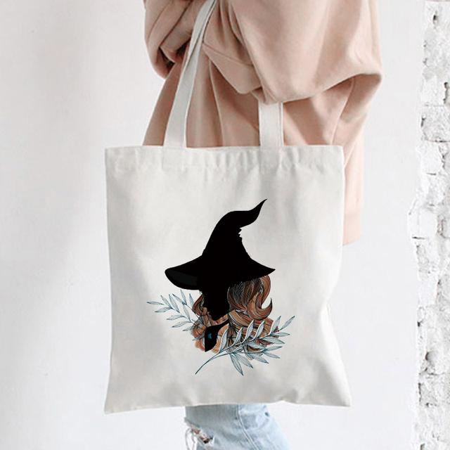 Damska Torba na Ramię Graficzna Torebka Tote na Zakupy Stylowe Torby Kobiety Płótno Casualowa Torba Shopper Plecak Torby Szkolne Nadruk