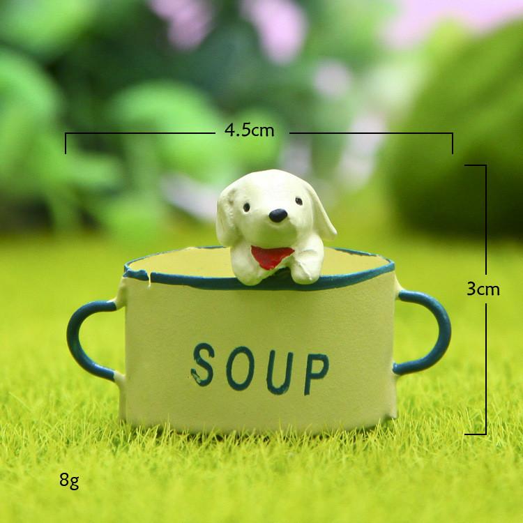 Cup Cartoon Hanging Cat Resin Garden Decor For Gift Giving And Decor Office