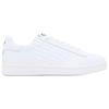 Emporio Armani EA7 Classic CC Leather Round Toe Lace-Up Low-Top Sneakers Unisex Sneakers White 7X000331-AF10848-U0001