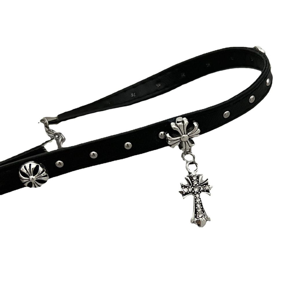 Dark Style Punk Girl Leather Choker Necklace