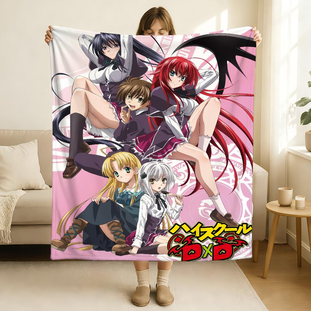 Anime High School DXD Deku Měkká a šetrná k pokožce Pro Pohovku Postel Dřímání Přehoz Přikrývka na Všechny Roční období
