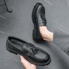 Fashion 38-46 Thick soled casual men's Slip on shoes Trendy tassel design style Fashion party and nightclub Hairstylist work shoes