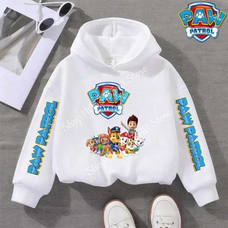 Paw Patrol Clothing for Boy Girl Long Sleeve Hoodie Chase Skye Clothes Tee Comfortable Tops Cartoon Base Swsweatshirt Kids Gift