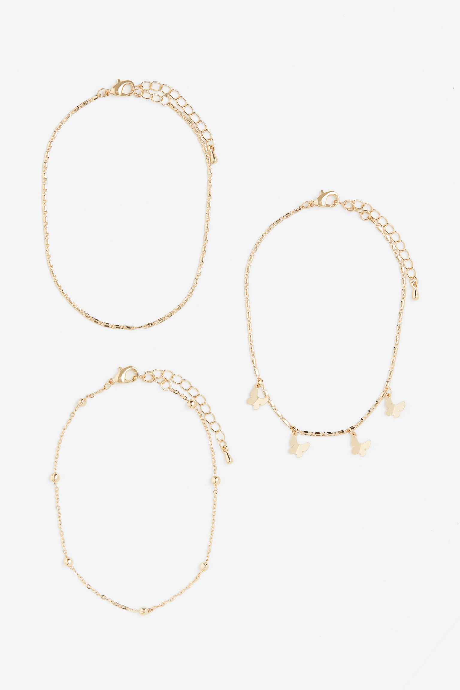 

3-pack anklets