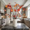 6 Fruits Artificial Pomegranate Branches Plastic Handmade Simulation Pomegranate Fruit Realistic Foam Fruits Branches