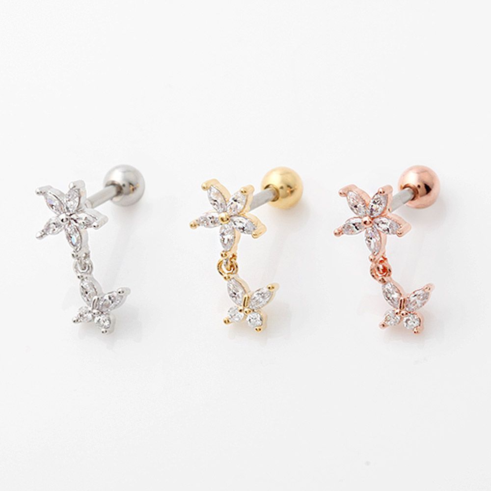 3 types of flower shower piercings, choose 1 surgical